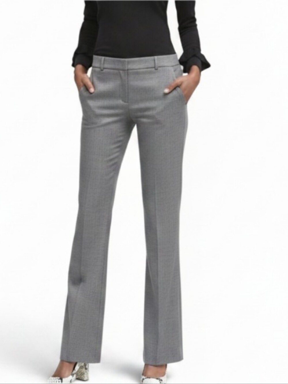 Banana Republic Light Gray Tailored Logan Trousers, EUC, 6